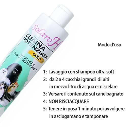 Solaro H Faja potenciada Gold - Mascarilla antienredos súper nutritiva con nueces de los inca no grasas, sin silicona (250 ml)