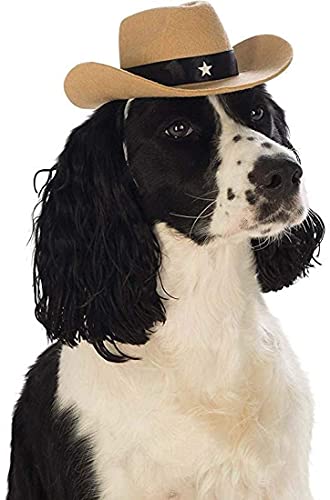 Sombrero de vaquero para perros, accesorios para disfraz de compañía para perros y gatos para las vacaciones