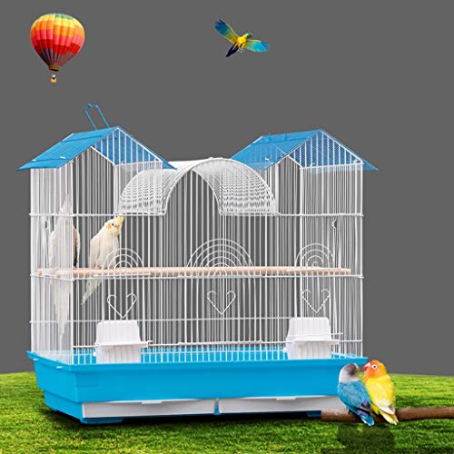 Space- rack Z-W-Dong Las jaulas de Aves, Casa Tipo de Ventana Mover Galvanizado facilita la visualización de la Tienda de Animales Jaulas Jaulas de 51 * 61 * 38 cm Jaulas para pájaros