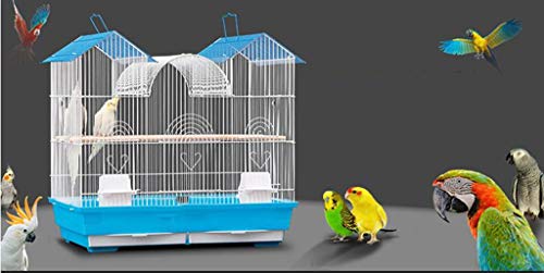 Space- rack Z-W-Dong Las jaulas de Aves, Casa Tipo de Ventana Mover Galvanizado facilita la visualización de la Tienda de Animales Jaulas Jaulas de 51 * 61 * 38 cm Jaulas para pájaros