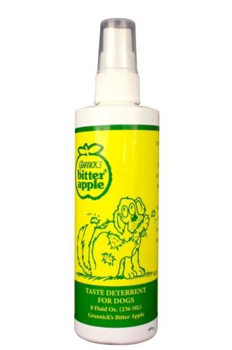 Spray para disuasión de sabor a manzana amarga para perros (8 onzas)