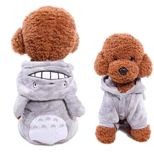 SSXCO Mascota Perro Invierno cálido Coral Polar Ropa Perro Gato Lindo Animal de Dibujos Animados Cosplay Abrigo Ropa para Cachorro Chihuahua Mascota Disfraz