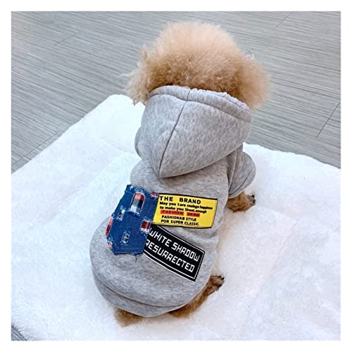 `Star Empty Ropa de perro, Ropa for perros ropa de mascotas con capucha otoño e invierno espesamiento más terciopelo fadou ke fondos de pelo cachorros de algodón abrigo Mascotas pequeñas, medianas y g