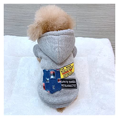 `Star Empty Ropa de perro, Ropa for perros ropa de mascotas con capucha otoño e invierno espesamiento más terciopelo fadou ke fondos de pelo cachorros de algodón abrigo Mascotas pequeñas, medianas y g