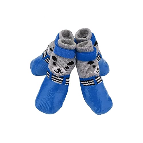 `Star Empty Zapatos para Perros 4 unids/Set algodón Caucho Mascota Zapatos de Perro Impermeable Antideslizante Perro Lluvia Botas de Nieve Calcetines for Perros Grandes Gatos pequeños Perros S m l T