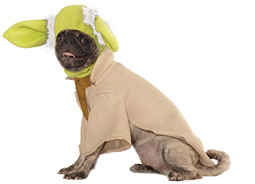 Star Wars - Disfraz de Maestro Yoda para mascota Talla M perro (Rubie's 887853-M)