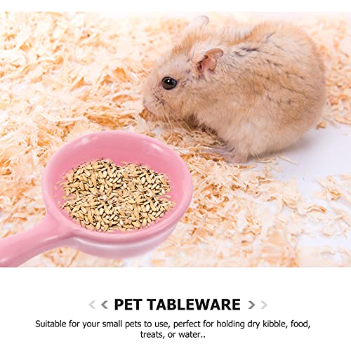 STOBOK 6 PCS Cerámica Pequeño Animal Cuenco Hamster Food Bowl Water Bowl con Asa Conejo Cowl Food Tazón para Gerbil Syrian Chinchilla Hedgehog Color Mixto