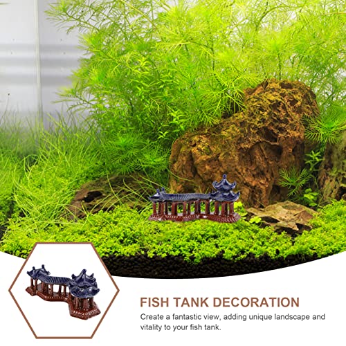 STOBOK Acuario de Paisajismo Mini Pagoda Estatua Tanque de Peces Ver Decoración de Jardín de Hadas Figuras para El Pescado Camarón Refugio