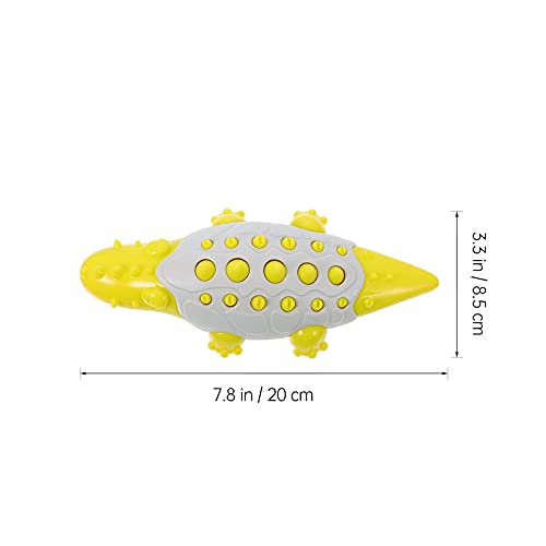 STOBOK Juguete para Masticar Perros Cocodrilo en Forma de Cocodrilo Juguetes Interactivos con Caucho Duradero E Indómible para El Entrenamiento Perro Masticar Juguetes de Dentición