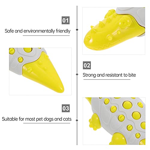 STOBOK Juguete para Masticar Perros Cocodrilo en Forma de Cocodrilo Juguetes Interactivos con Caucho Duradero E Indómible para El Entrenamiento Perro Masticar Juguetes de Dentición