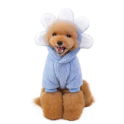 Sudaderas con Capucha para Perros Ropa Sudadera de Invierno Suave Jerseys de Lana Caliente Jerseys de Cachorro Chaqueta de Jersey Jersey para Perro pequeño Mediano Gato