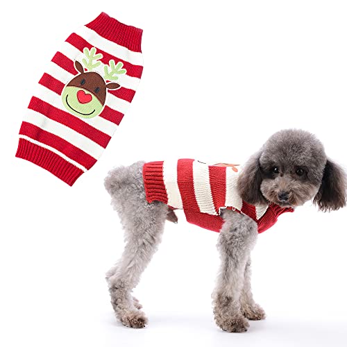 Sueter Navidad para Perro,Sueter para Mascotas,Ropa Navidad Mascotas,Disfraz Navidad para Perro Gato,Suéter Invierno para Perro,Jersey Cálido para Perro (S)