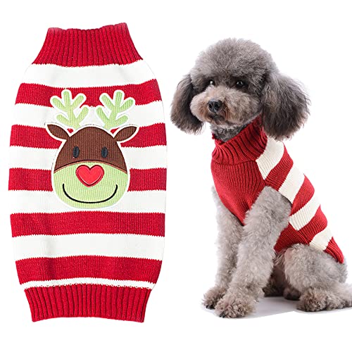 Sueter Navidad para Perro,Sueter para Mascotas,Ropa Navidad Mascotas,Disfraz Navidad para Perro Gato,Suéter Invierno para Perro,Jersey Cálido para Perro (S)