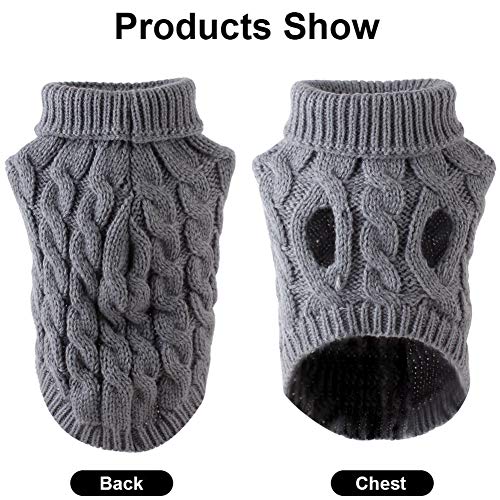 Suéter para Mascotas,Ropa para Mascotas,Suéter para Perro,Mascotas Abrigo de Invierno,Pet Sweaters,Suéter de Perro Cálido Suéter de Invierno Ropa de Perrito Abrigo Suave Perros(L)