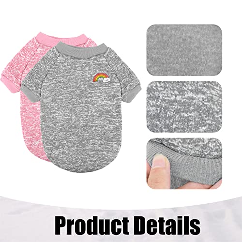 Suéter para Perros Y Gatos para Mascotas,Jerséis para Perros de Invierno Perros Ropa Invierno Ropa Cálida Suéter para Perros Jerséis De Invierno para Perros para Perros Uso de Invierno Grey,Pink L