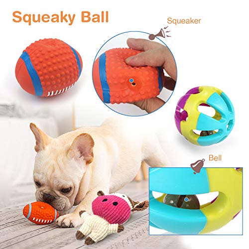 SunDrawy Juguetes para Perros Pequeños, Juguete De Peluche para Cachorros, Pelotas De Juego Interactivas, Cuerdas para Masticar Y DenticiÓN, SelecciÓN De Juguetes para Mascotas, Paquetes De Regalo