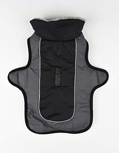 Sunnykud Chaqueta Abrigada para Perros Ropa Reflectante a Prueba de Viento para Perros Busto Ajustable Ropa Impermeable para Perros al Aire Libre Traje