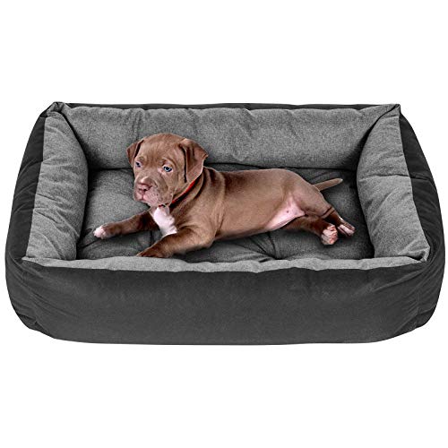 SuperKissen24. - Cama Perro para Perros y Gato - Impermeable - Grande y Mediano Perros - Linaza XL