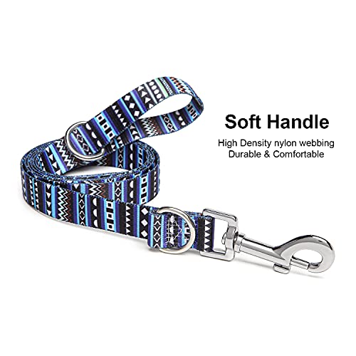 Suredoo Correa para Perros Nylon, Correa de Adiestramiento Ajustable y Resistente para Perros Pequeños, Mediano y Grande, Mascotas,Gatos, 120 x 2.0cm (Azul)