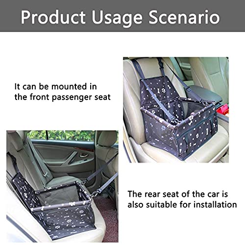 SYN-GUGAI Casa de Perro Asiento De Asiento De Coche para Perros Asiento De Elevación De Seguridad para Automóviles para Mascotas Strong & Durable (Color : Light Gray)