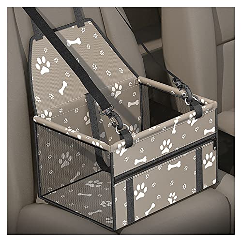 SYN-GUGAI Casa de Perro Asiento De Asiento De Coche para Perros Asiento De Elevación De Seguridad para Automóviles para Mascotas Strong & Durable (Color : Light Gray)