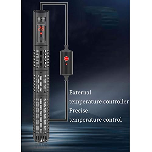 SYTH Calentador de Acuario Sumergible,Calentador de pecera Ajustable Calentador Betta Compacto y confiable,Cuarzo lechoso Resistente al Calor,con Controlador de Temperatura Externo