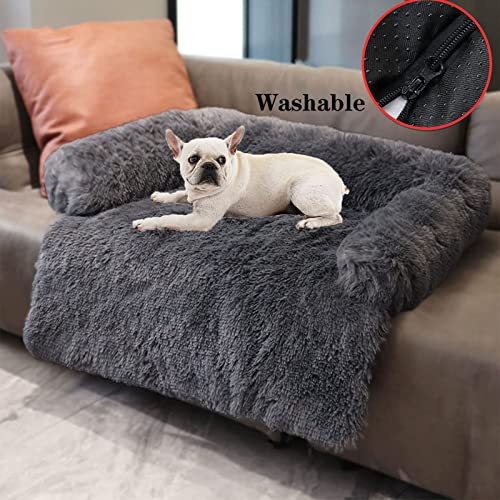 TBNB Cama para Perros y Gatos Cojín Mullido para Mascotas Alfombrilla Donut Cómodo colchón para Perros Manta para Dormir Mejorada (S, Gris Oscuro)