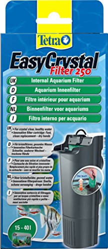 Tetra EasyCrystal Filter 250 - Filtro interior de acuario para agua cristalina y saludable, apto para acuarios de 15 a 40 litros