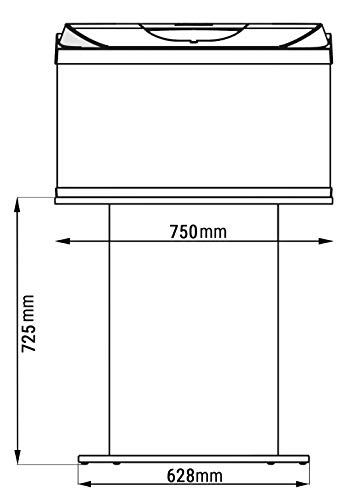 Tetra StaterLine Armario 105 L Negro Armario para Acuario Starter Line LED 105 L