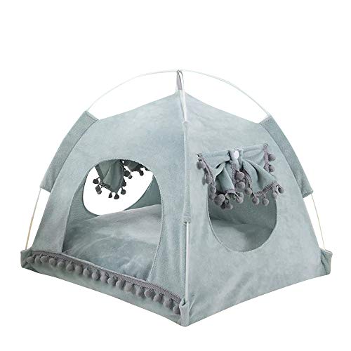 thematys Cama para Perro I Cueva de Lujo para Gatos I Lugar para Dormir para Perros I Cesta para Perros I Cesta para Gatos I Tienda para Gatos (Style 5, M (38 x 38 x 36 x 27 cm))