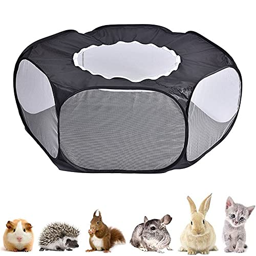 Tienda de Jaula Transpirable, Jaula Portátil Plegable para Mascotas, Parque Juegos Animales Pequeños, Tienda de Jaula para Animales Pequeños, para Conejos, Hámsters, Chinchillas