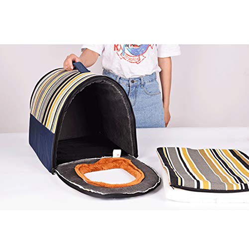 Tienda para Mascotas Nido para Grandes Perro Cueva Cama Casa Interior Perrera para Perros Deluxe Camas para Perro Plegable Casetas Lavable,D,XXXL105x80x72cm