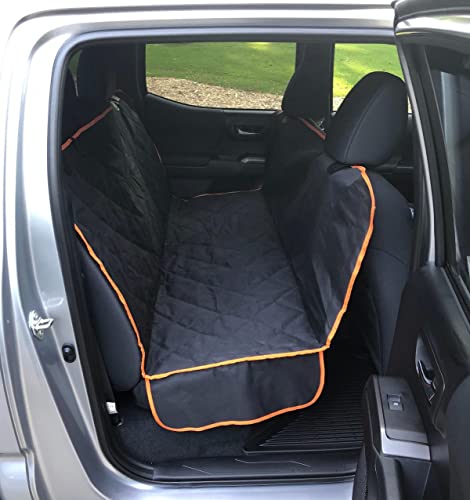 TOFFCAEA Almohadilla para Perros Alfombrilla de coche para mascotas,Funda Asiento Coche Perro,Protector de asiento trasero impermeable,resistente a los arañazos para la mayoría de los coches (naranja)