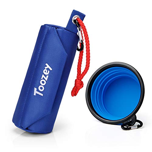 Toozey Bolsa de Comida para Perros, Maniquí de Comida para Comida Seca y húmeda Bolsa de Comida para Perros para Buscar Cierres de Cremallera y Gancho y Bucle, Cuenco Plegable Adicional para Perros