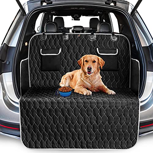 Toozey Funda para Maletero de Coche para Perros , Impermeable/Antideslizante Universal Protector Maletero con Protección Lateral, Fuerte y Robusto Funda Coche Perro, Fácil de Limpiar, 185*103cm Negro