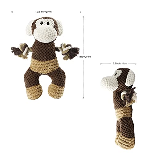 Toozey Juguetes para Perros Cachorros - Mordedor Perro Peluche para Perros Cachorro Juguetes Perros Pequeños - Juguetes para Perros Grandes Juguetes Interactivos para Perros - algodón Natural