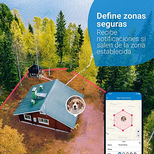 Tractive GPS DOG 4. Conoce siempre la ubicación de tu perro. Manténlo en forma con el Seguimiento de Actividad. Distancia ilimitada. (Blanco)