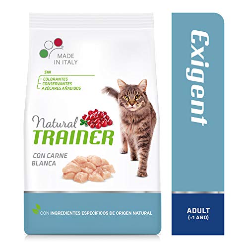 Trainer Natural Cat Exigent Adult con Carne Blanca 1,5 kg x 6-9 kg