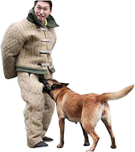 Traje De Mordida De Protección Completa para Perros De Entrenamiento, Chaqueta Protectora De Manga De Mordida De Perro Policía, Suministros Profesionales para Mascotas Medium