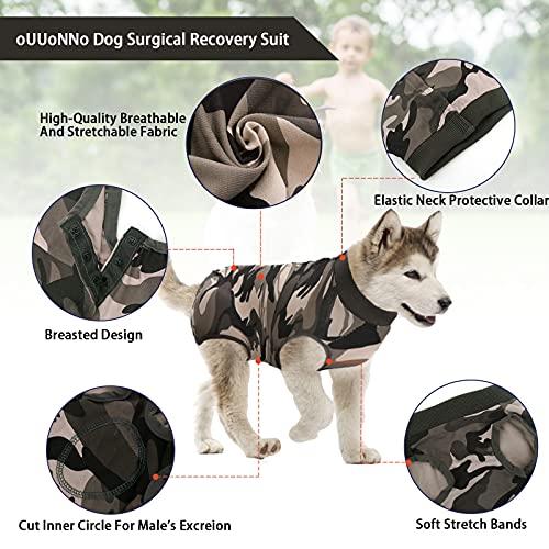 Traje de recuperación para perros, traje de recuperación quirúrgica para perros para mujeres y hombres,alternativas de collares electrónicos de cono, chaleco antilamiendo para mascotas post cirugía