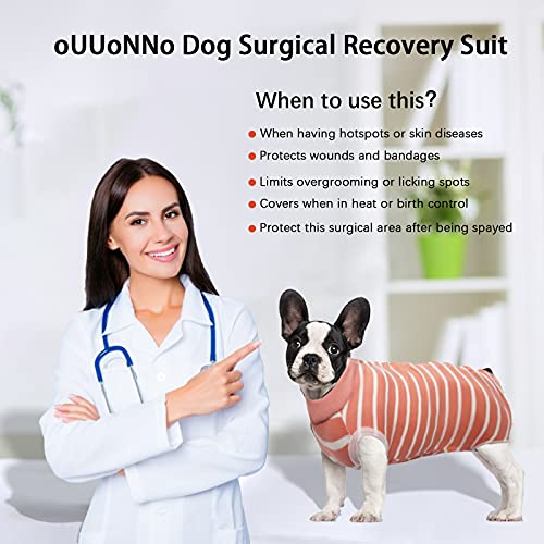 Traje de recuperación para perros, traje de recuperación quirúrgica para perros para mujeres y hombres,alternativas de collares electrónicos de cono, chaleco antilamiendo para mascotas post cirugía