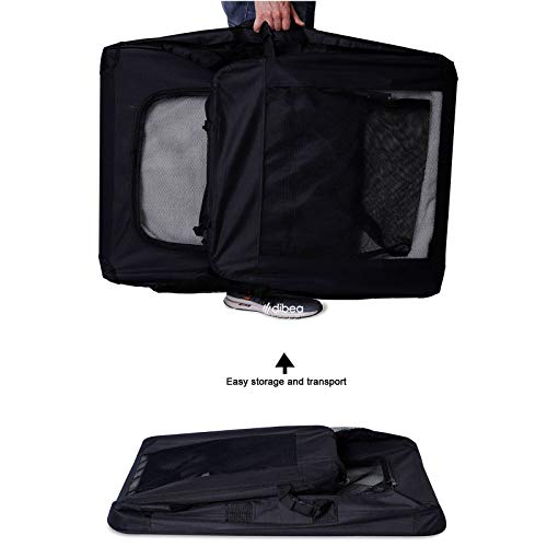 Transportín para perros Bolsa transportín para perros Transportín plegable Autobox Bolsa para animales pequeños (101x68x70 cm (XXXL), negro)