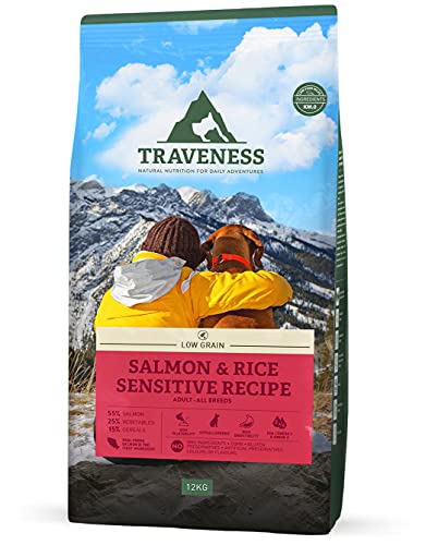 Traveness Pienso Natural Grain Free Receta de Salmón Sensitive (12 KG)