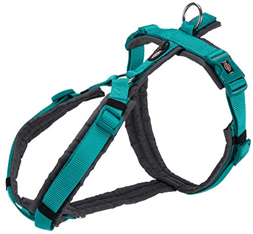 TRIXIE Arnés Trekking New Premium Azul Océano-Grafito para Perros