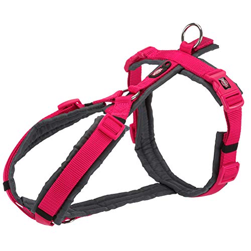 TRIXIE Arnés Trekking New Premium Fucsia-Grafito para Perros