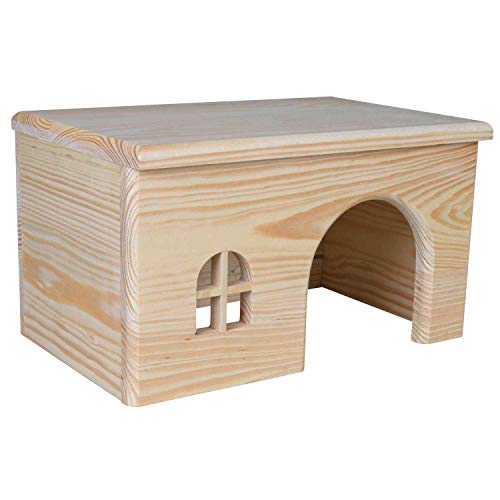 Trixie Casitas Natural Living de Madera para Cobayas, 28 × 16 × 18 cm