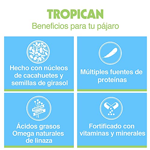 Tropican Mantenimiento para Loros - 820 gr