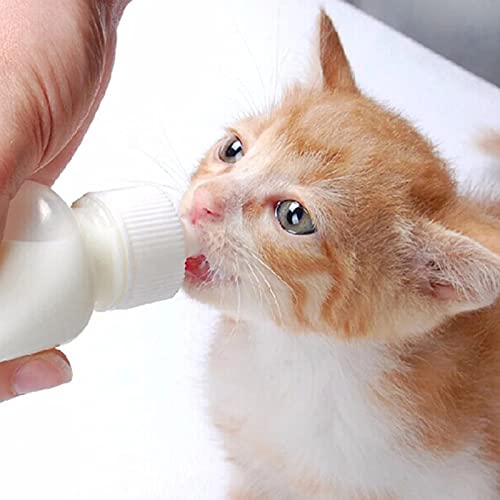 TSLBW Recién Nacido Mascota Pequeño Leche Feeder Originales con jeringa y biberón de Lactancia Kit de Biberón Botella para Cachorro de Gato Biberón Botella para Pequeños Gatitos y Perros