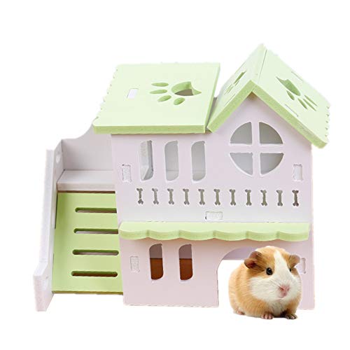 TUANTALL Jaula Hamster Grande jaulas para Hamster Hámster Hámster Accesorios Hámster Enano Jaula Juguetes de Peluche Green