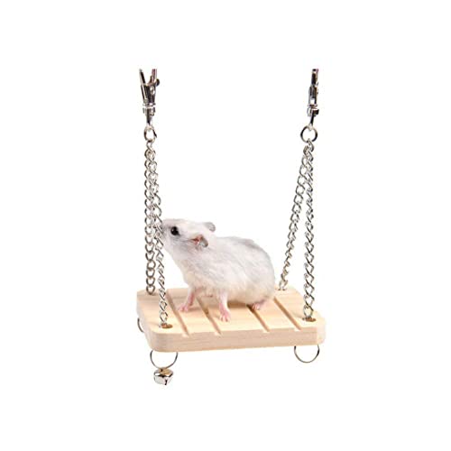 Tuimiyisou Hamster Casa De Madera 11 * 10 * 9cm Hamster De Madera Refugio, Escondite Arqueado Hamster Toy Base Base De Madera Dividida